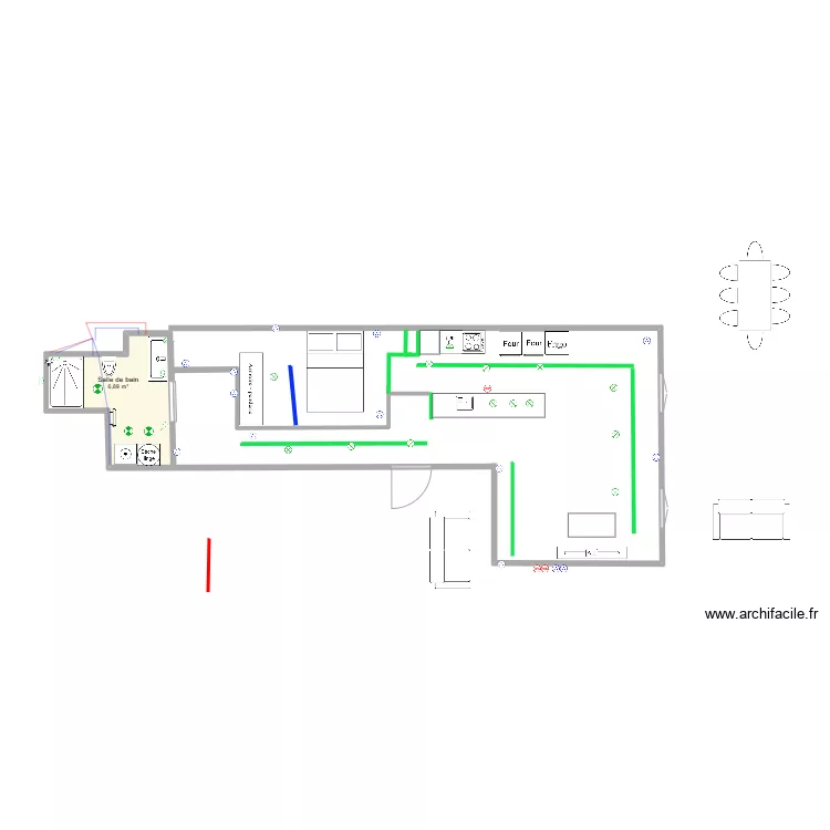 Appartement Nancy. Plan de 