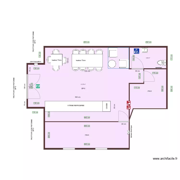LE BANNETON GOURMAND APRES TRAVAUX. Plan de 