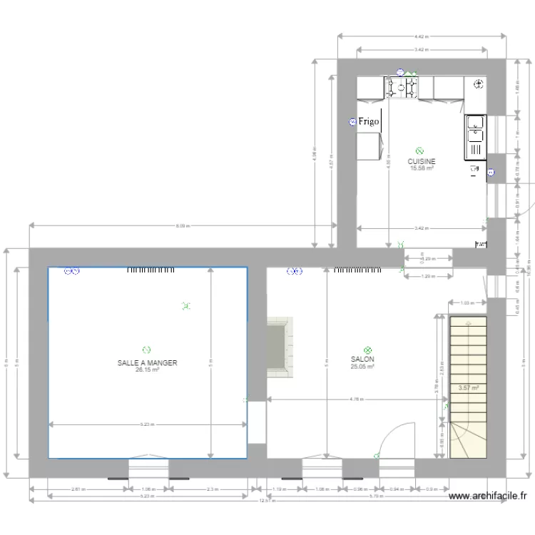 Indivision LACOUR toiture. Plan de 