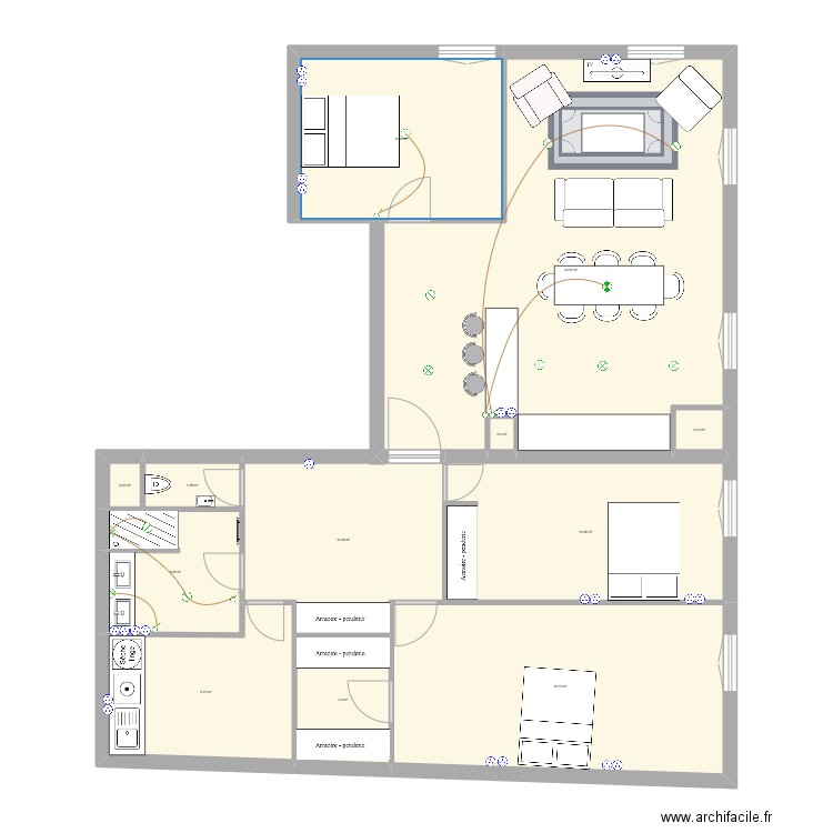 SAINT_NICOLAS_A_ELEC. Plan de 12 pièces et 120 m2