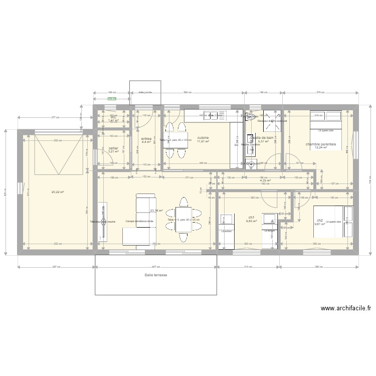ev 85m2 meublé. Plan de 0 pièce et 0 m2