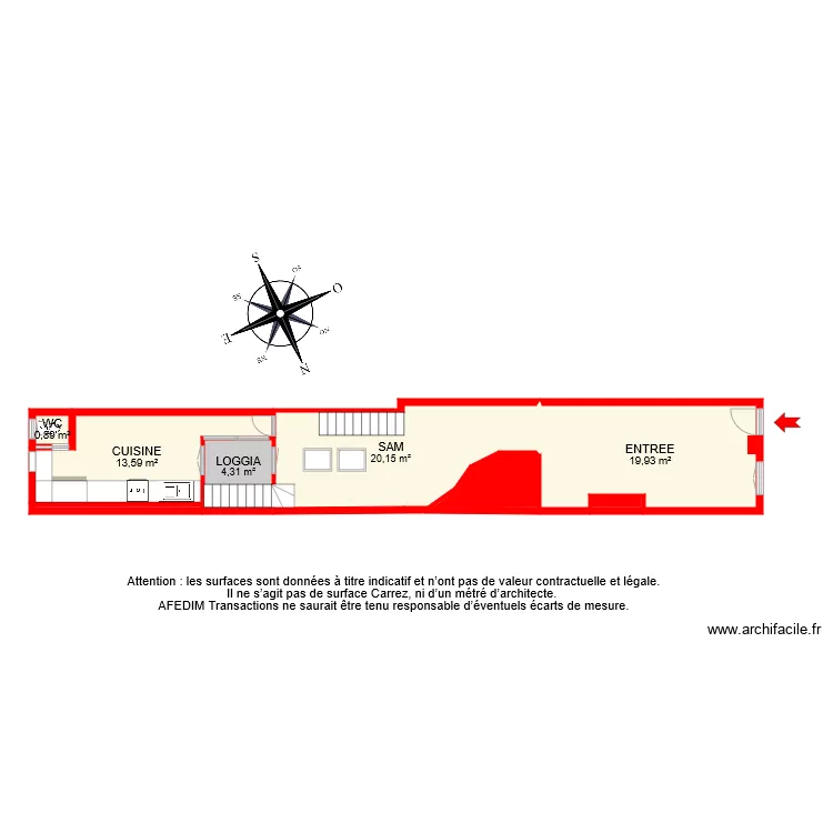 BI 7103 RDC PASCAL. Plan de 