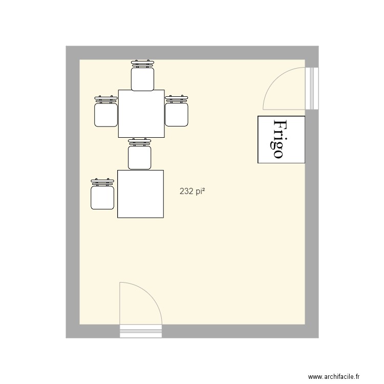 Asile. Plan de 0 pièce et 0 m2