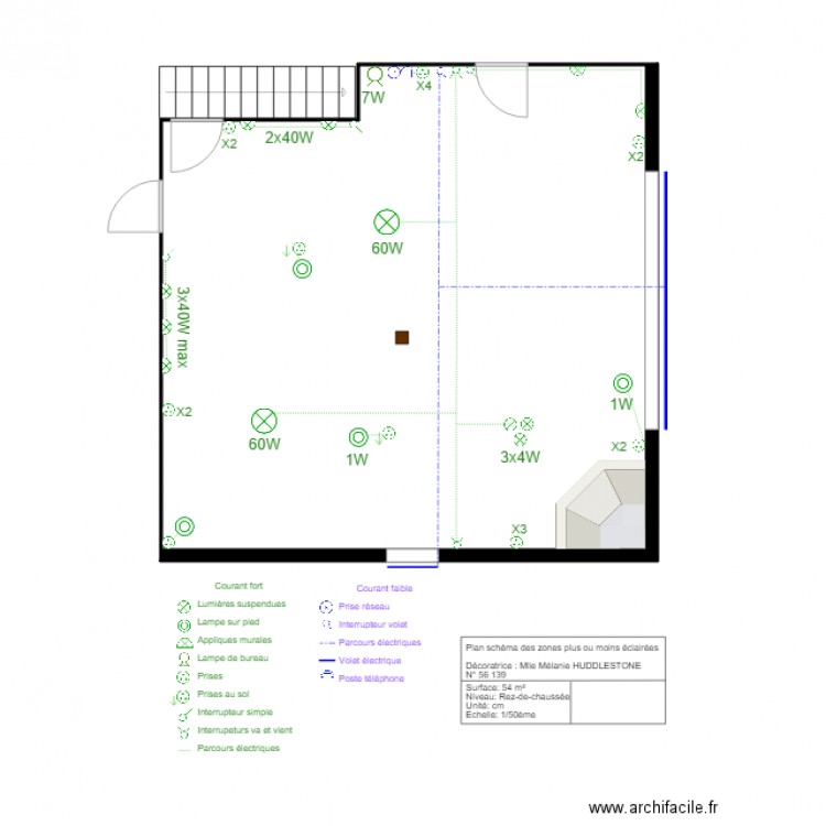 plan electrique . Plan de 0 pièce et 0 m2
