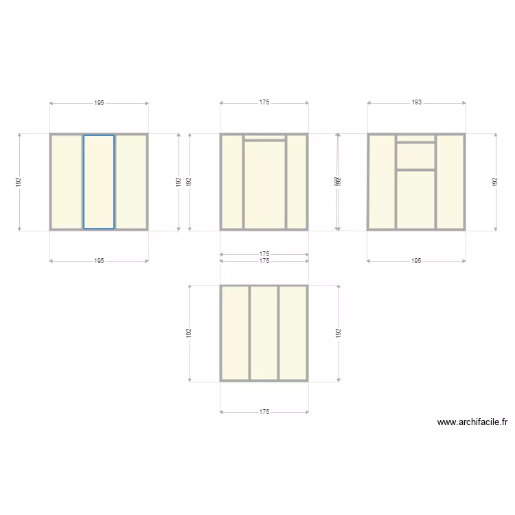 Abri jardin. Plan de 