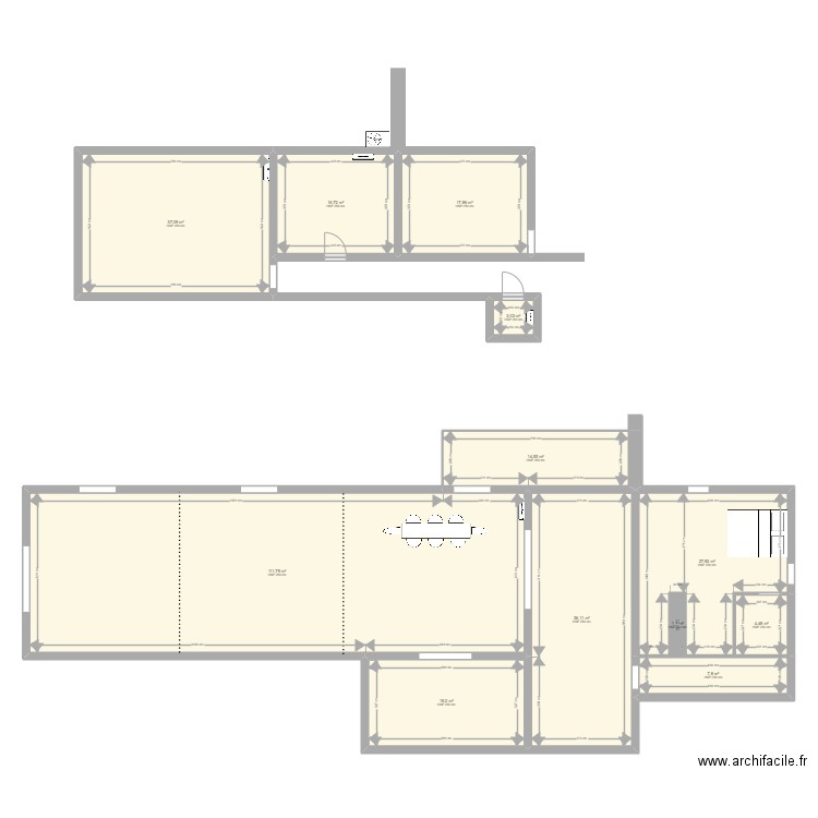 boulay. Plan de 12 pièces et 297 m2