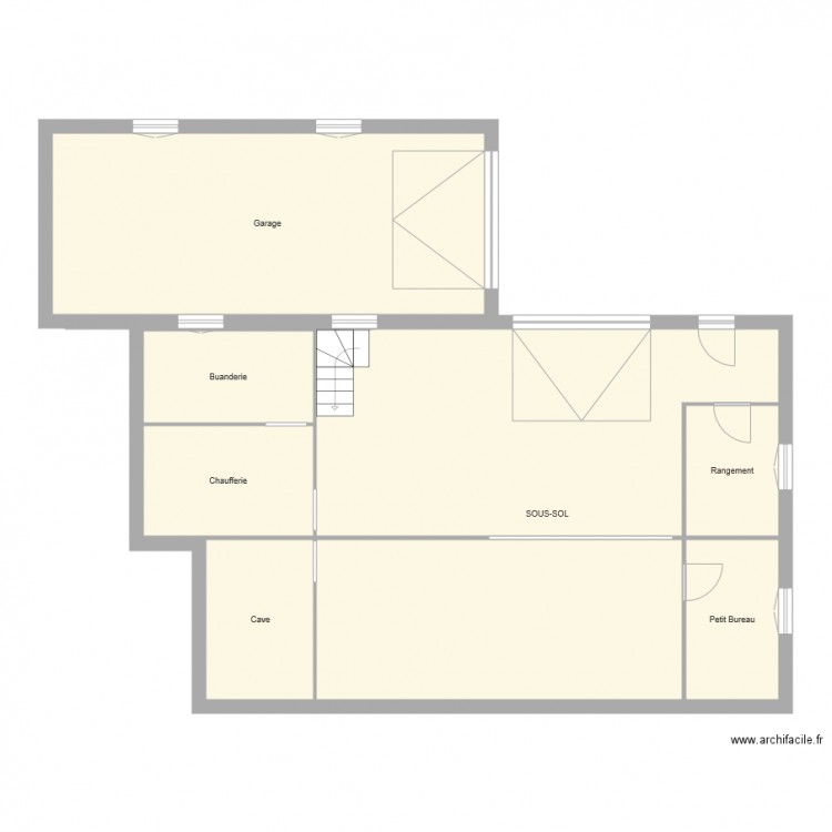 Bouju sous sol. Plan de 0 pièce et 0 m2