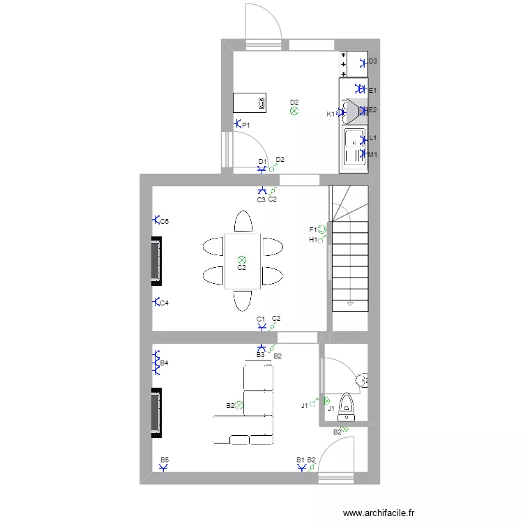 maison courcelle . Plan de maison courcelle . Plan de