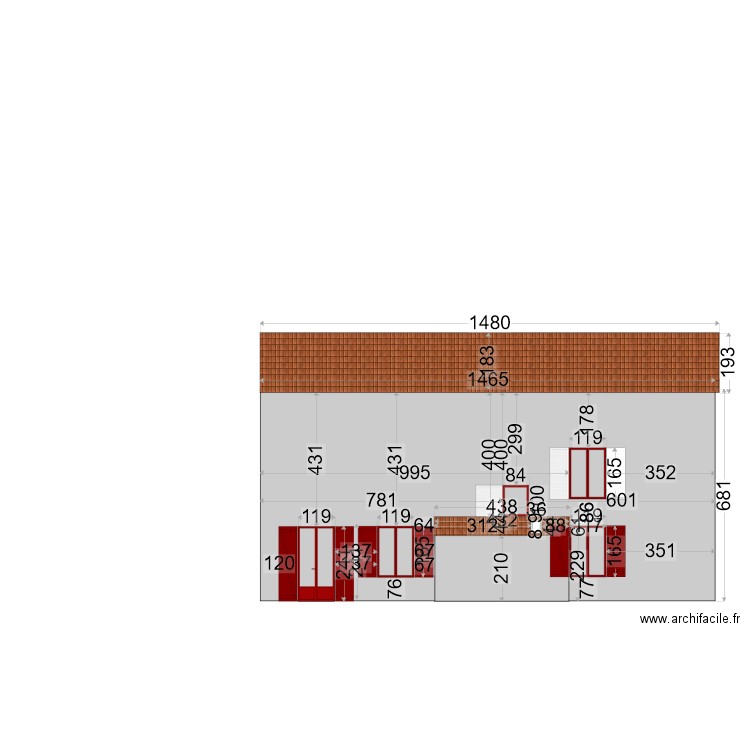 Facade Vue Ouest Apres Travaux OK. Plan de 0 pièce et 0 m2