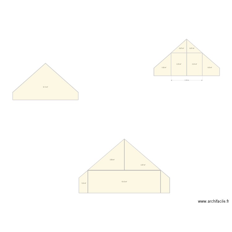 KOCH. Plan de 11 pièces et 38 m2