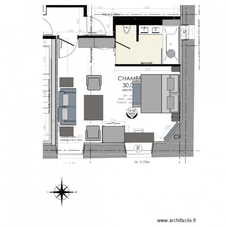 CHAMBRE 7C. Plan de 0 pièce et 0 m2