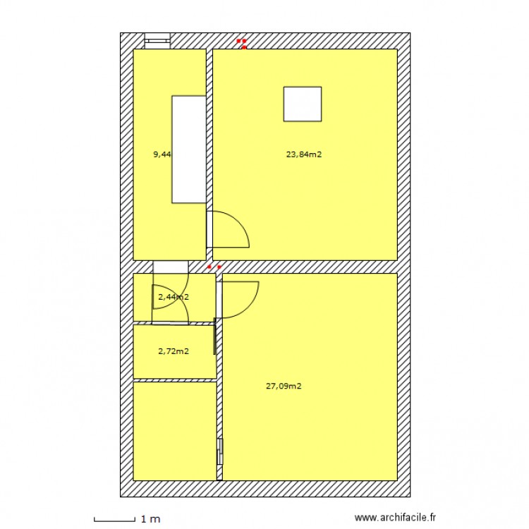 jourdan.etage 3. Plan de 0 pièce et 0 m2