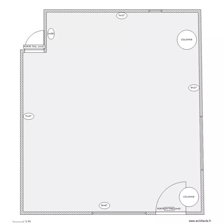 SALLE RESTAURATION. Plan de 