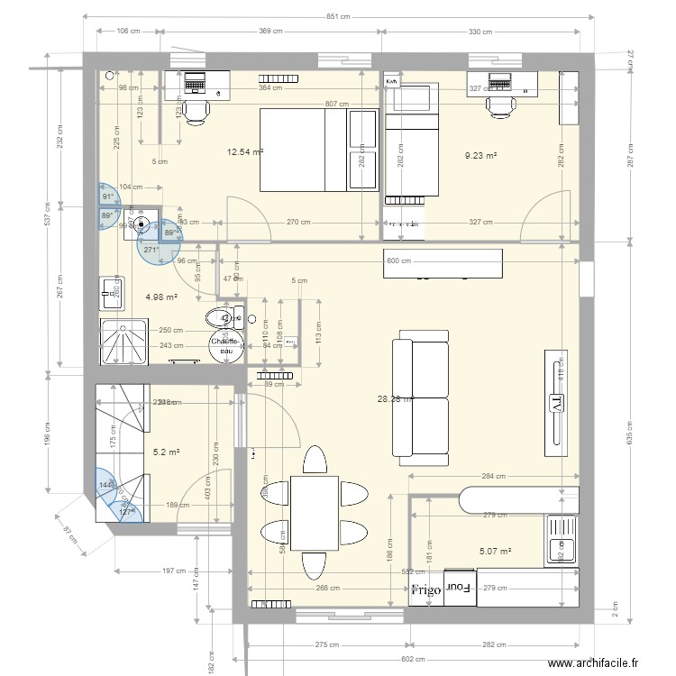 Projet Maison V2. Plan de 0 pièce et 0 m2