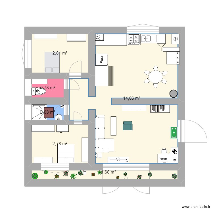 e133. Plan de 0 pièce et 0 m2