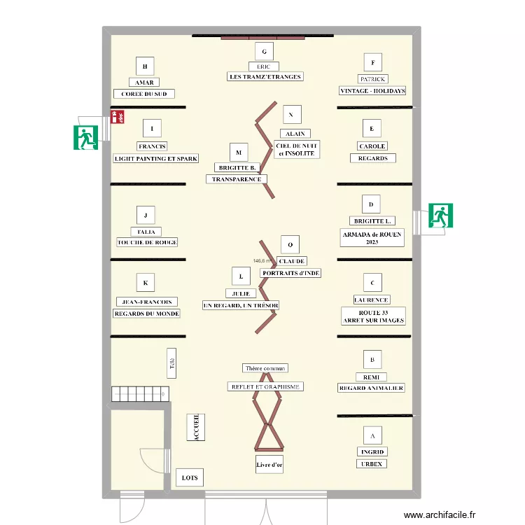 Grange Négron - Expo 2023. Plan de Grange Négron - Expo 2023. Plan de