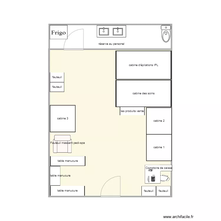 Body Minute Gramont. Plan de 