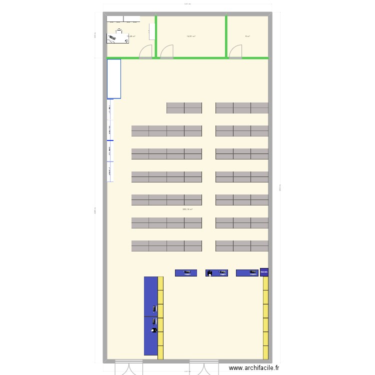 Boulazac. Plan de 4 pièces et 288 m2