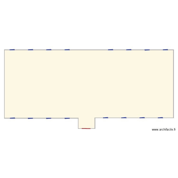 Plan Asile Intérieur RDC Vierge. Plan de 0 pièce et 0 m2