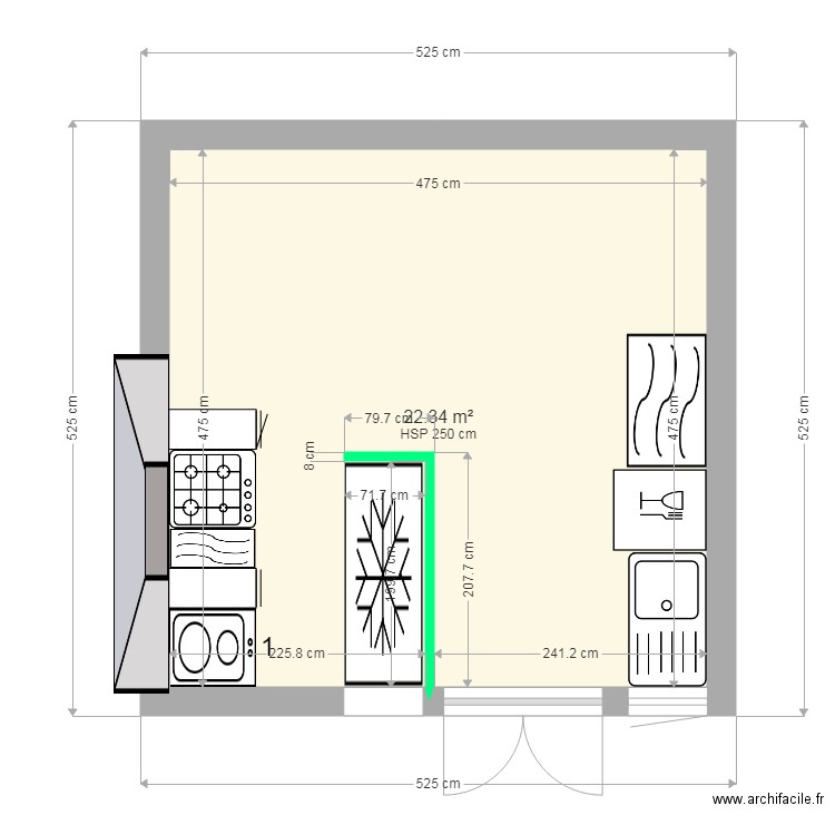 dodan cafe. Plan de 0 pièce et 0 m2