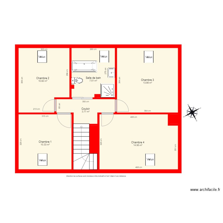 BI2265 1er étage. Plan de 0 pièce et 0 m2