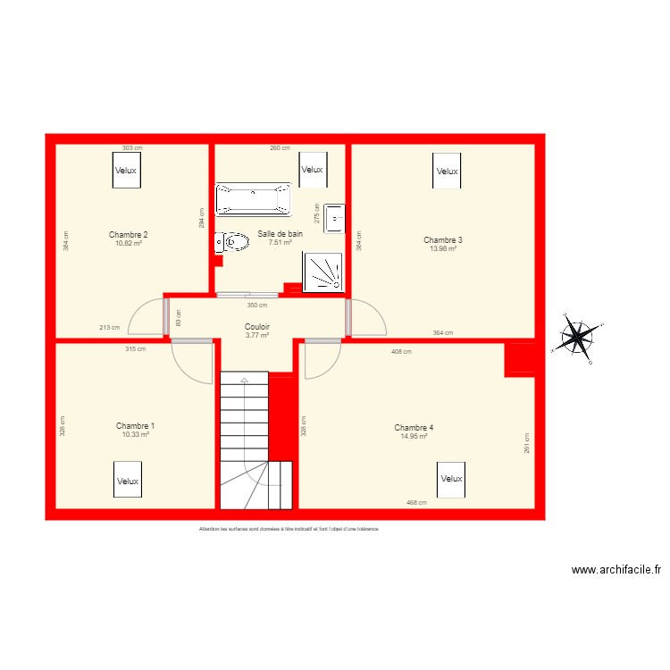 BI2265 1er étage. Plan de 0 pièce et 0 m2