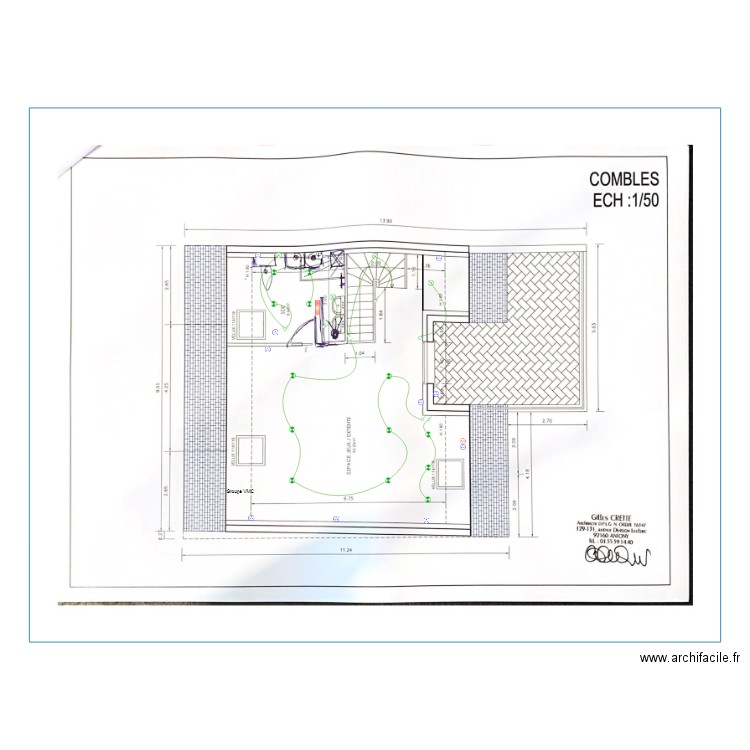 Adens combles. Plan de 0 pièce et 0 m2