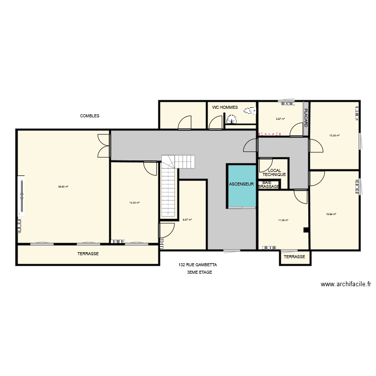 ACIF REIMS 3ème ACTUEL. Plan de 0 pièce et 0 m2