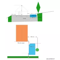 DP3 plan de coupe piscine dans sa longueur 