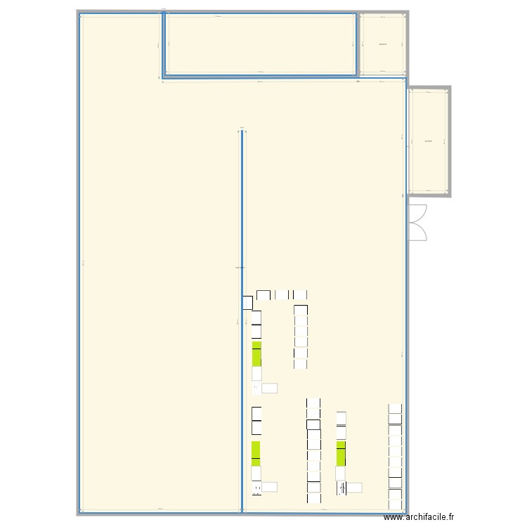 LOG2 elec. Plan de 3 pièces et 1177 m2