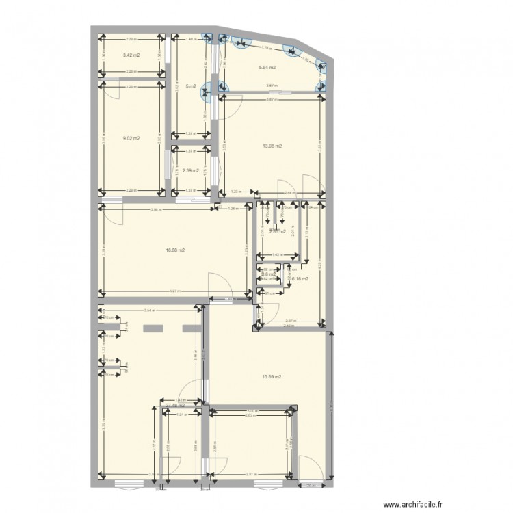 tattegrain rez de chaussee brut. Plan de 0 pièce et 0 m2