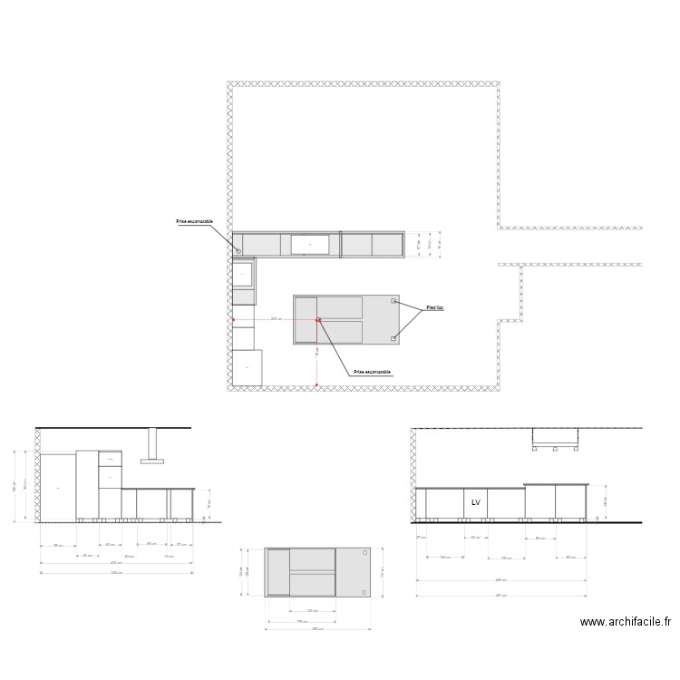 Cuisine 1. Plan de 0 pièce et 0 m2