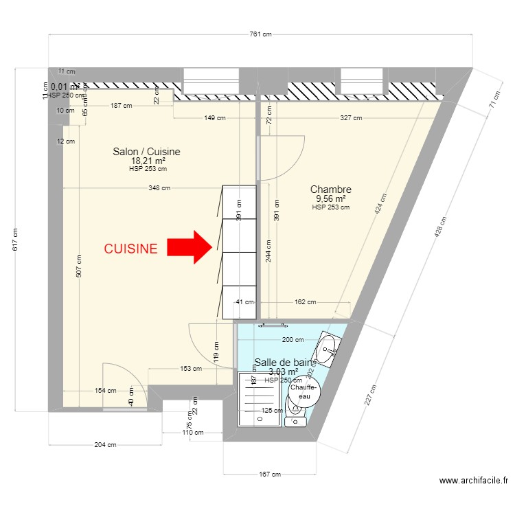 Appartement à Vannes - 32m2 - Nouveau projet . Plan de 7 pièces et 32 m2