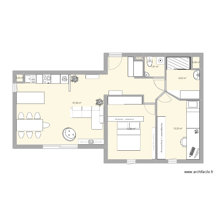 IUT maison 1. Plan de 0 pièce et 0 m2
