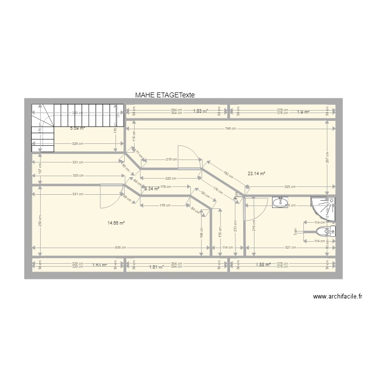 MAHE ETAGE. Plan de 0 pièce et 0 m2