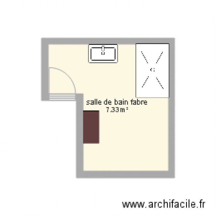 salle de bain fabre. Plan de 0 pièce et 0 m2