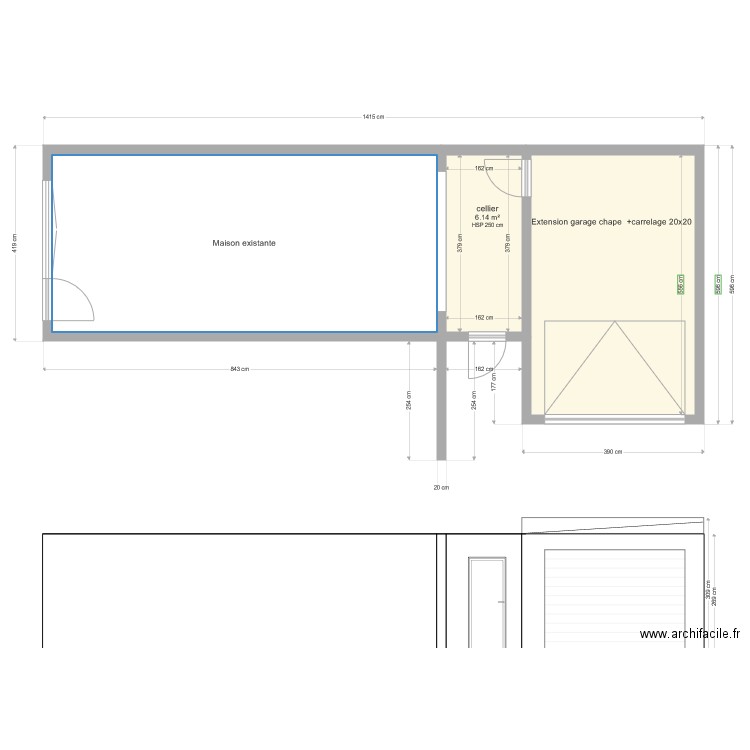 garage2. Plan de 0 pièce et 0 m2