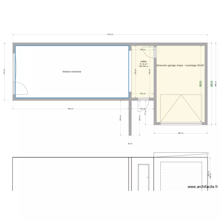 garage2. Plan de 
