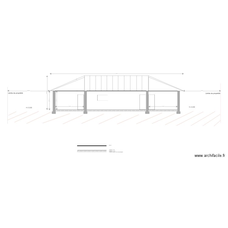 COUPE A. Plan de 0 pièce et 0 m2