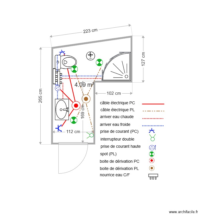 boulangerie . Plan de 0 pièce et 0 m2