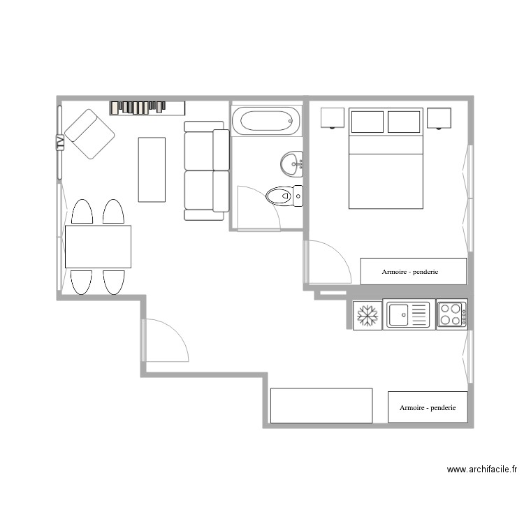 Appartement Rez. Plan de 0 pièce et 0 m2