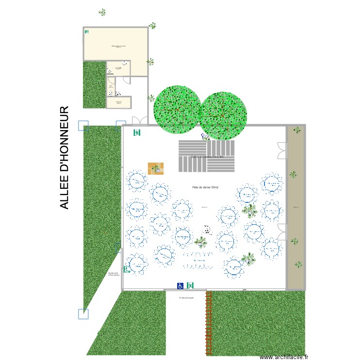 Implantation D et R V2. Plan de 0 pièce et 0 m2