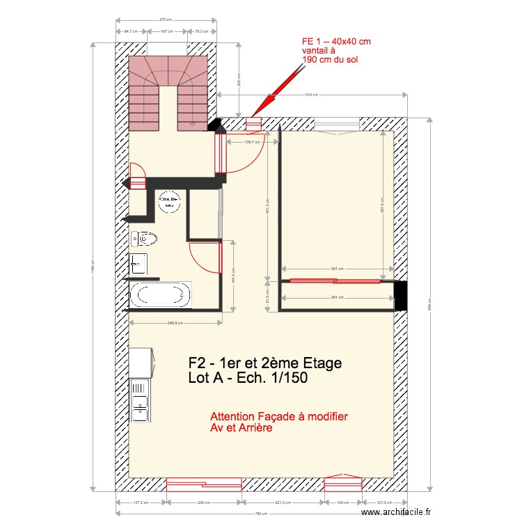 21 plaine Lot A  1ER ETAGE 29072018. Plan de 0 pièce et 0 m2