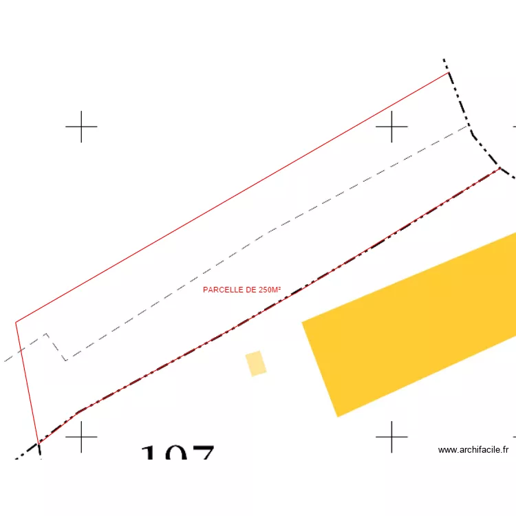 plan cadastre avec parcelle. Plan de 