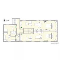 plan 1er &eacute;tage meubl&eacute;