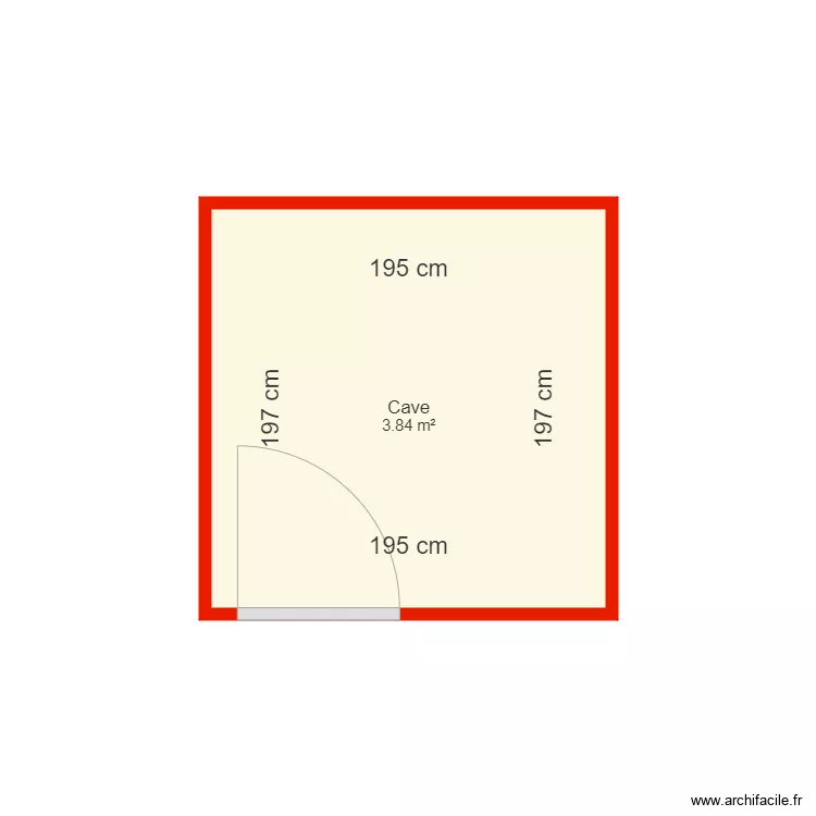 3708 cave  c&ocirc;t&eacute;. Plan de 