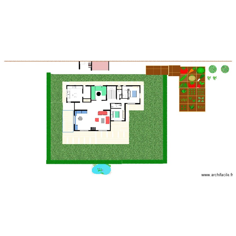 Plan maison ferme 4. Plan de 0 pièce et 0 m2