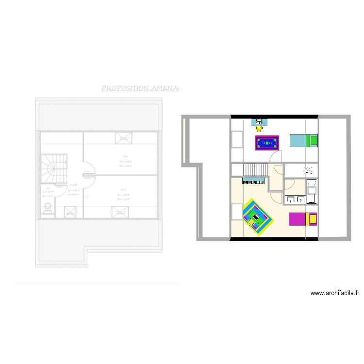 Etage mini 2. Plan de 0 pièce et 0 m2