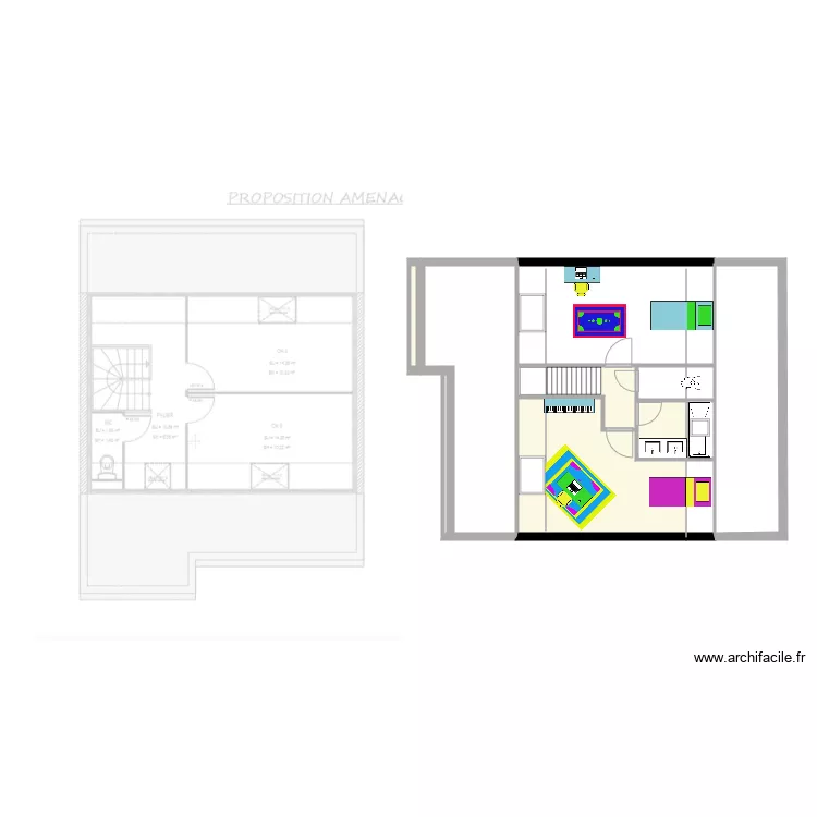 Etage mini 2. Plan de 