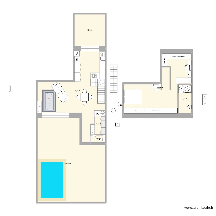 st zak 156. Plan de 7 pièces et 154 m2